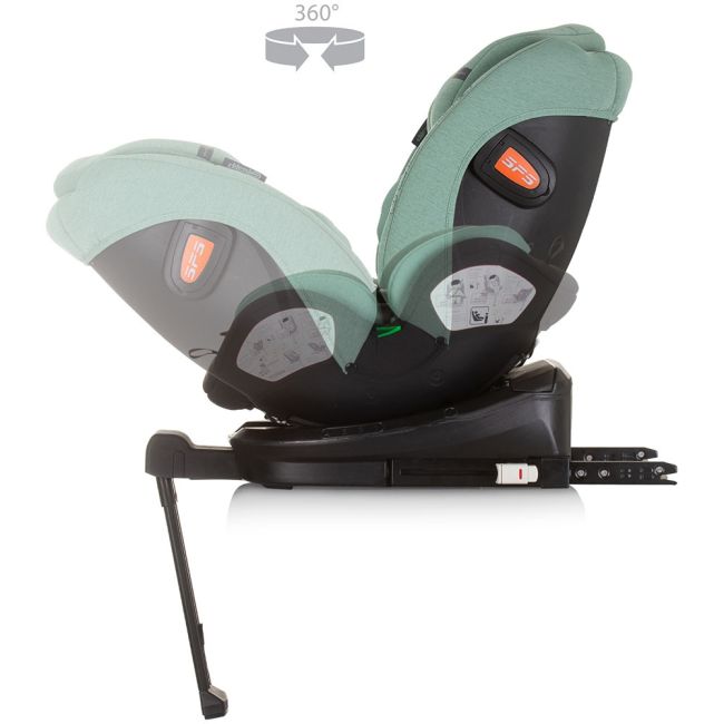 Scaun auto Chipolino Tourino I-Size 40-150 cm pastel green cu sistem Isofix
