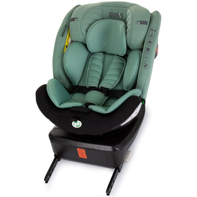 Scaun auto Chipolino Tourino I-Size 40-150 cm pastel green cu sistem Isofix
