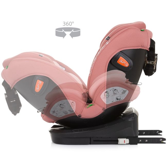 Scaun auto Chipolino Volare I-Size 40-150 cm flamingo cu sistem Isofix