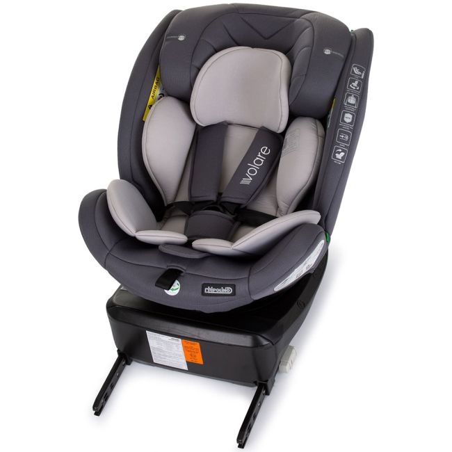 Scaun auto Chipolino Volare I-Size 40-150 cm granite cu sistem Isofix