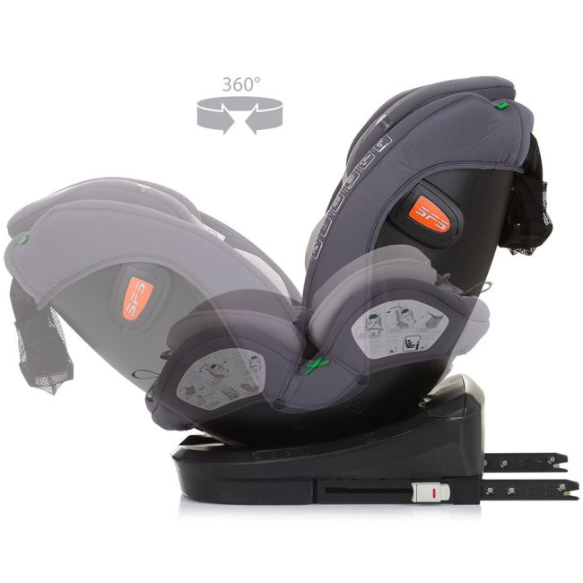 Scaun auto Chipolino Volare I-Size 40-150 cm granite cu sistem Isofix