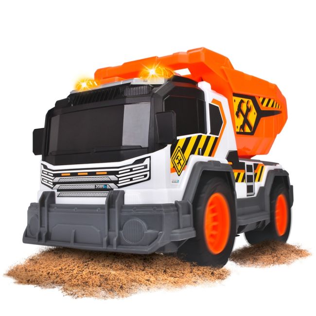 Camion de constructie Dickie Toys Dump Truck 30 cm cu lumini si sunete