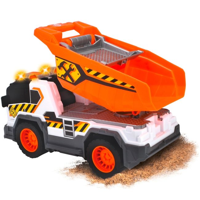 Camion de constructie Dickie Toys Dump Truck 30 cm cu lumini si sunete