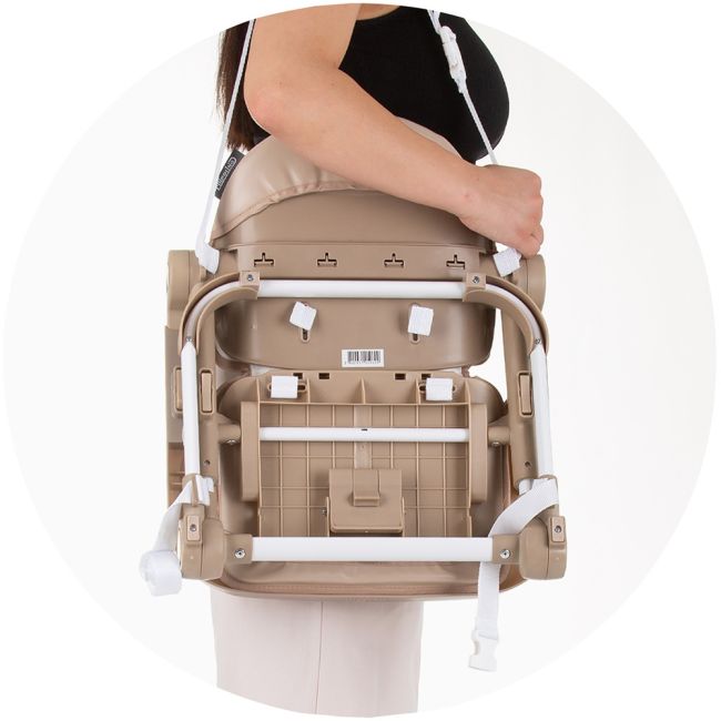 Inaltator scaun de masa Chipolino Muffin macadamia