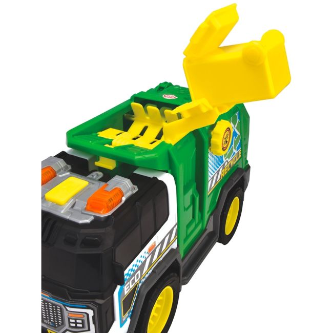 Masina de gunoi Dickie Toys Recycle Truck 30 cm cu lumini si sunete