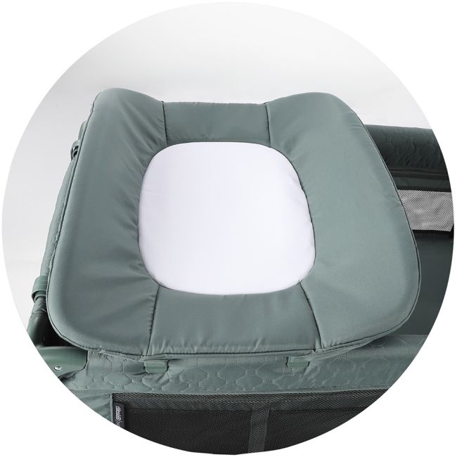 Patut pliabil Chipolino Bella pastel green