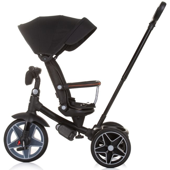 Tricicleta cu copertina si sezut reversibil Chipolino Derby obsidian