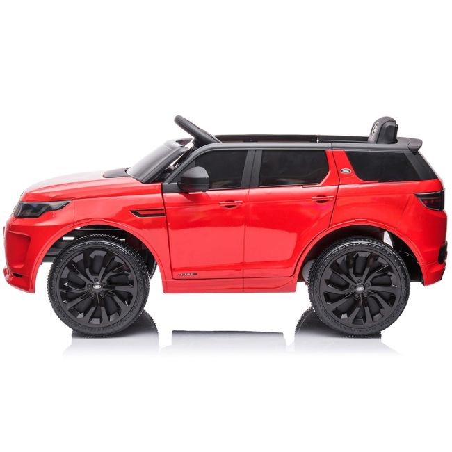Masinuta electrica Chipolino SUV Land Rover Discovery cu scaun din piele si roti EVA red