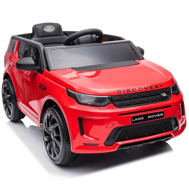 Masinuta electrica Chipolino SUV Land Rover Discovery cu scaun din piele si roti EVA red