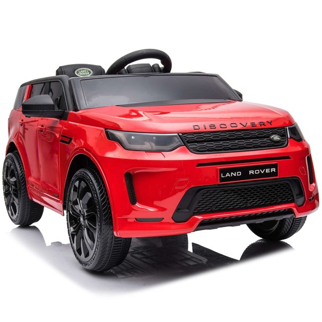 Masinuta electrica Chipolino SUV Land Rover Discovery cu scaun din piele si roti EVA red