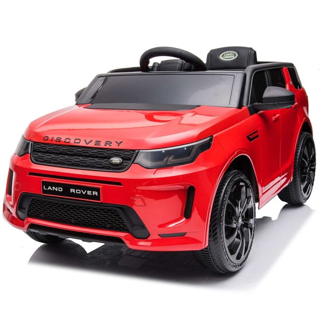 Masinuta electrica Chipolino SUV Land Rover Discovery cu scaun din piele si roti EVA red