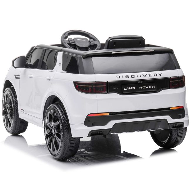 Masinuta electrica Chipolino SUV Land Rover Discovery cu scaun din piele si roti EVA white