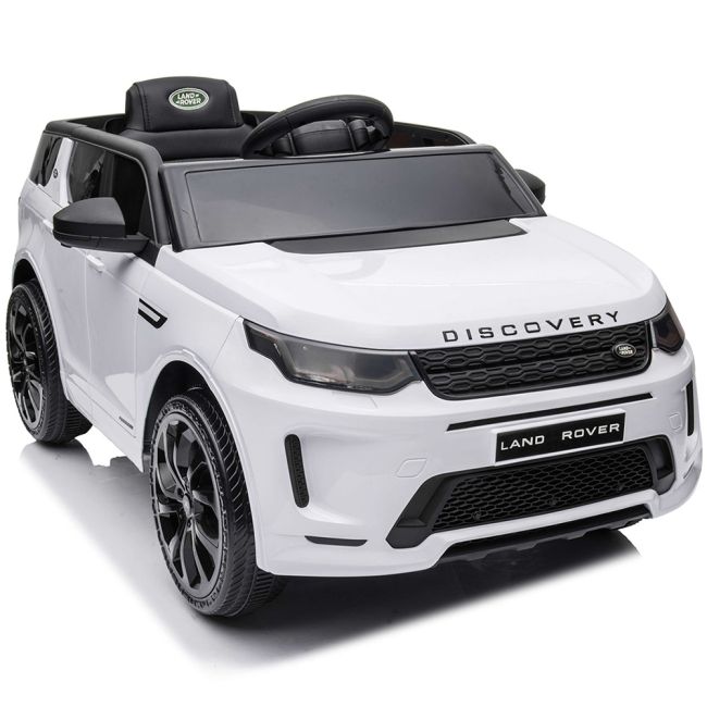 Masinuta electrica Chipolino SUV Land Rover Discovery cu scaun din piele si roti EVA white