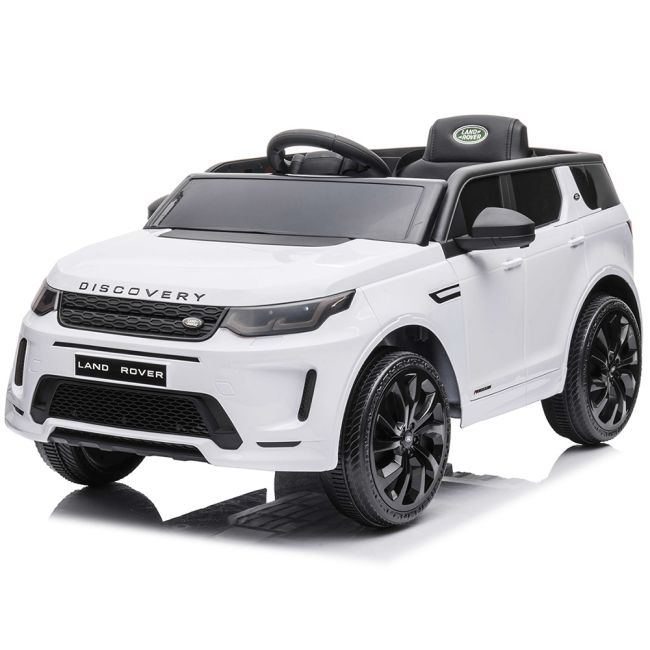 Masinuta electrica Chipolino SUV Land Rover Discovery cu scaun din piele si roti EVA white