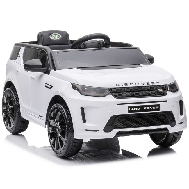Masinuta electrica Chipolino SUV Land Rover Discovery cu scaun din piele si roti EVA white