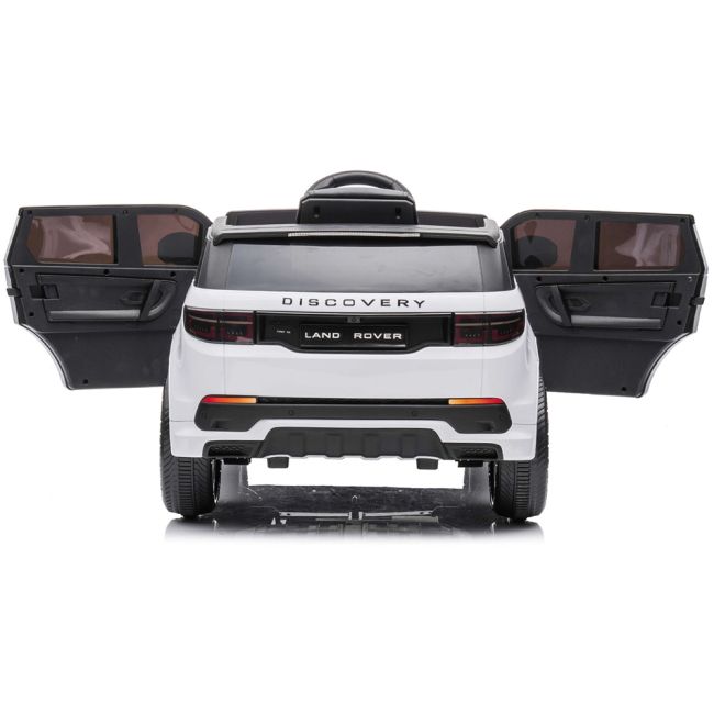 Masinuta electrica Chipolino SUV Land Rover Discovery cu scaun din piele si roti EVA white