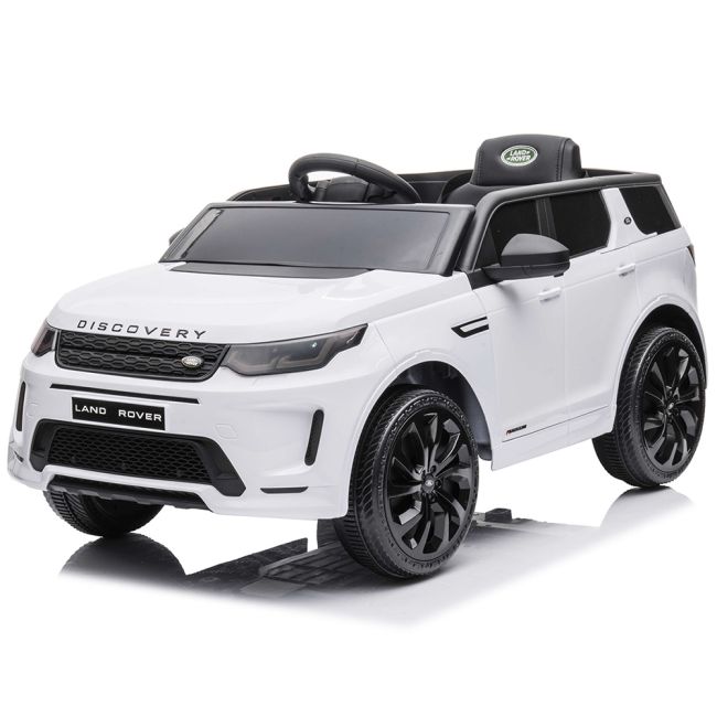 Masinuta electrica Chipolino SUV Land Rover Discovery cu scaun din piele si roti EVA white