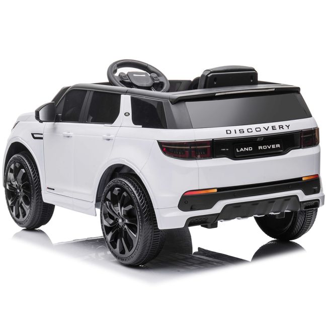 Masinuta electrica Chipolino SUV Land Rover Discovery cu scaun din piele si roti EVA white