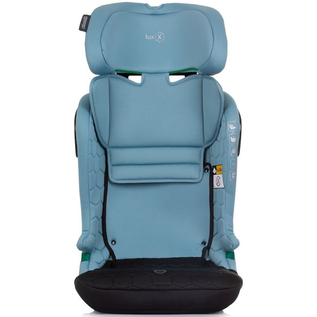 Scaun auto Chipolino Lux X I-Size 76-150 cm cu sistem Isofix pastel blue green