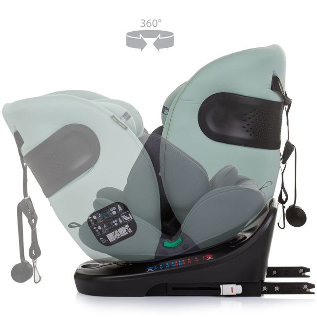 Scaun auto Chipolino Motion I-Size 40-150 cm pastel green cu sistem Isofix