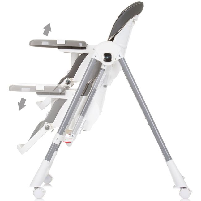 Scaun de masa Chipolino Milk Shake 2 in 1 ash grey