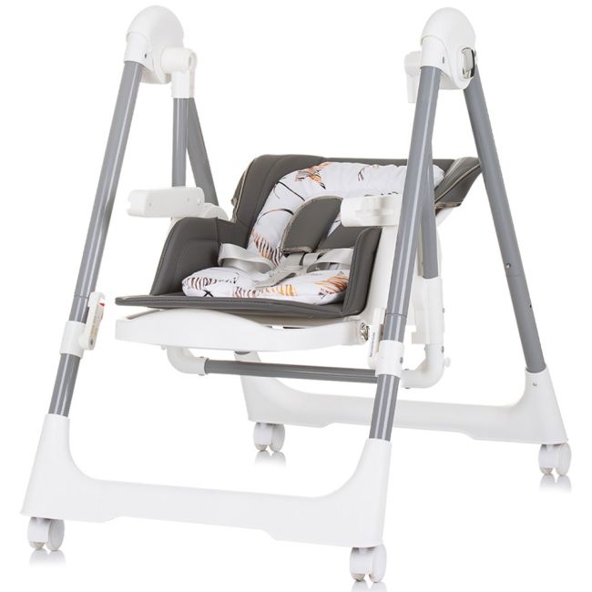 Scaun de masa Chipolino Milk Shake 2 in 1 ash grey