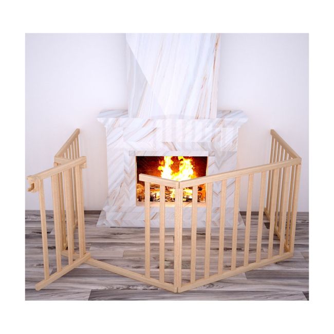 Barier de securitate pentru copii din lemn Hubners Eva natur