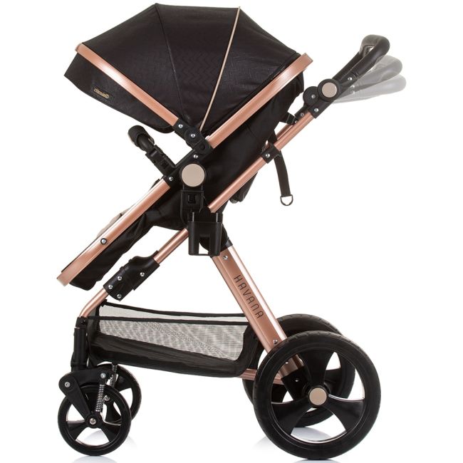 Carucior Chipolino Havana 2 in 1 obsidian gold