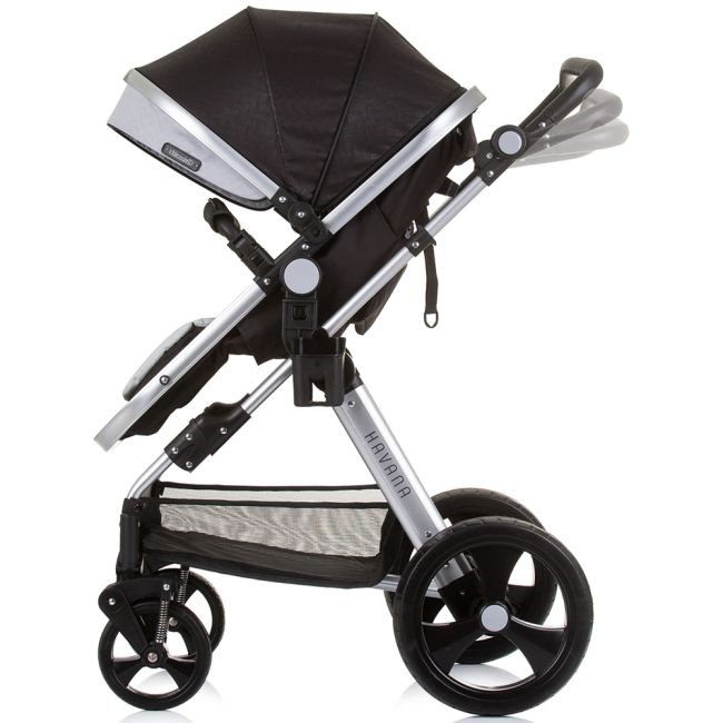 Carucior Chipolino Havana 2 in 1 obsidian silver