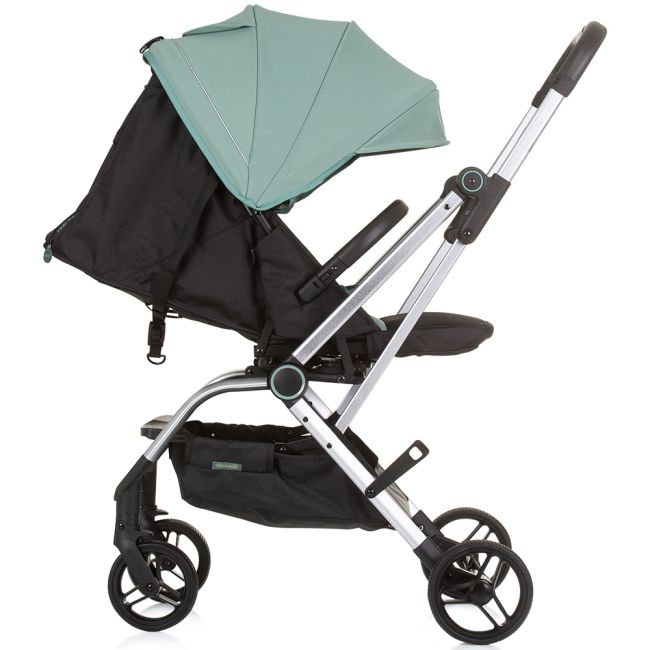Carucior Chipolino Twister pastel green cu sezut rotativ