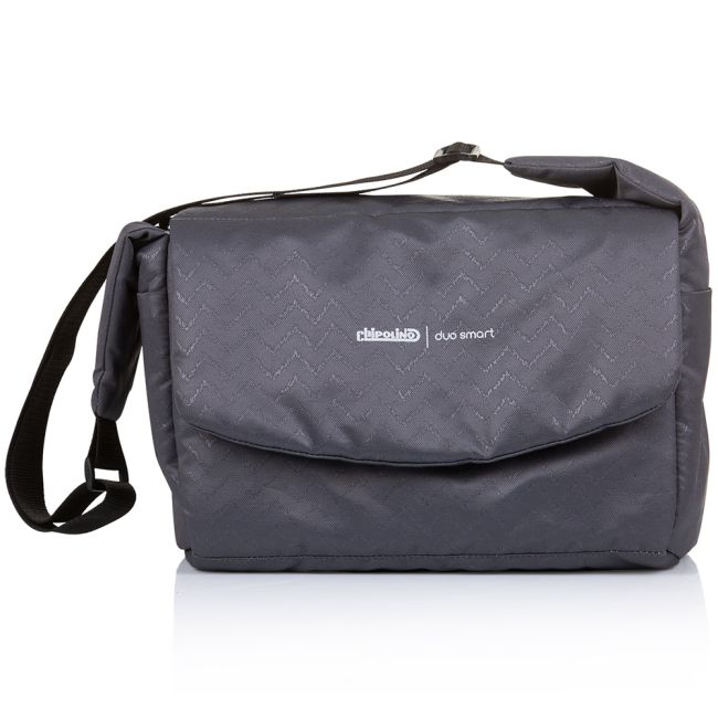 Carucior gemeni Chipolino Duo Smart 3 in 1 silver grey