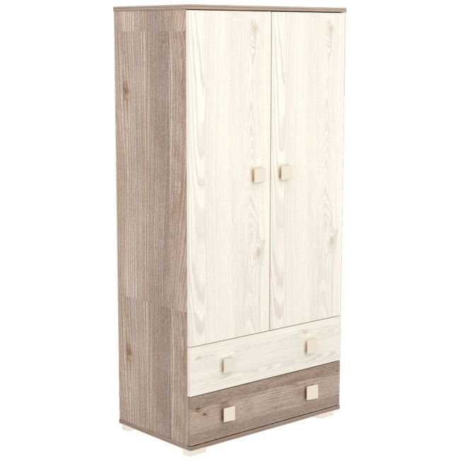 Dulap cu 2 usi si 2 sertare Hubners Sofia crem nisip