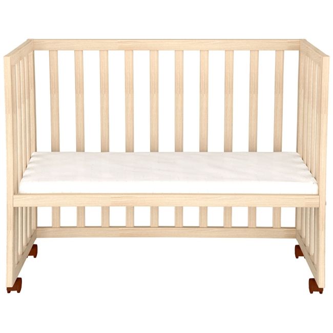 Patut copii din lemn co-sleeper Hubners Eva 94x46 cm natur