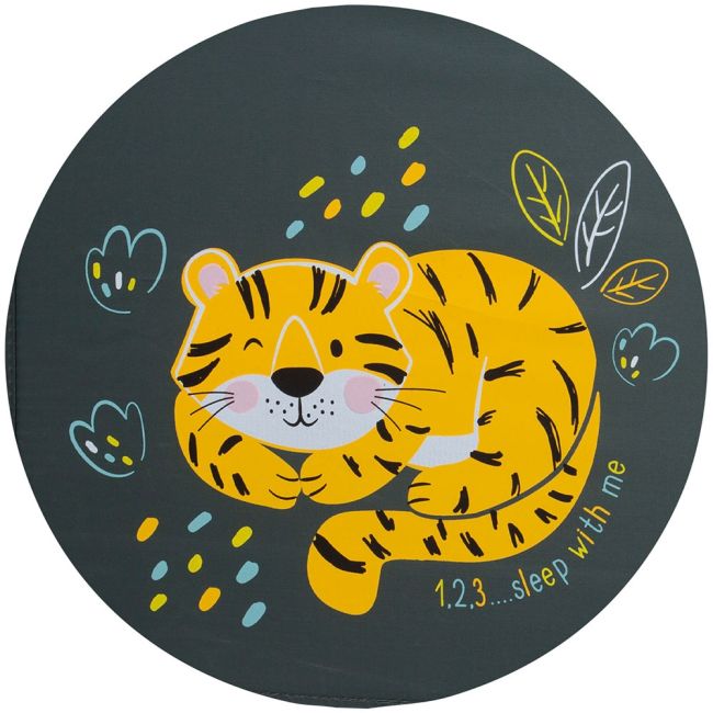 Patut pliabil Chipolino Relax pastel green cu laterala culisanta