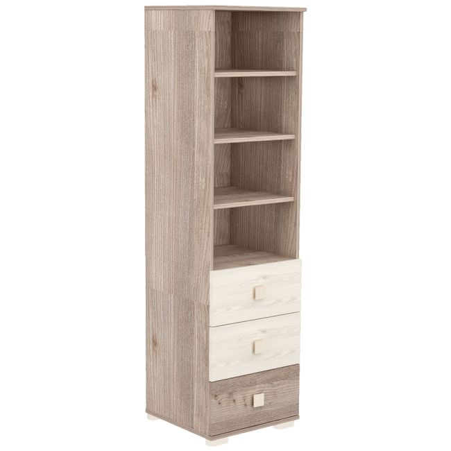 Raft corp cu 3 sertare Hubners Sofia crem nisip