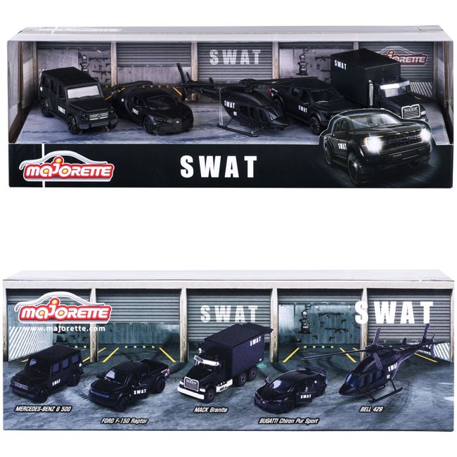 Set Majorette SWAT cu 5 vehicule