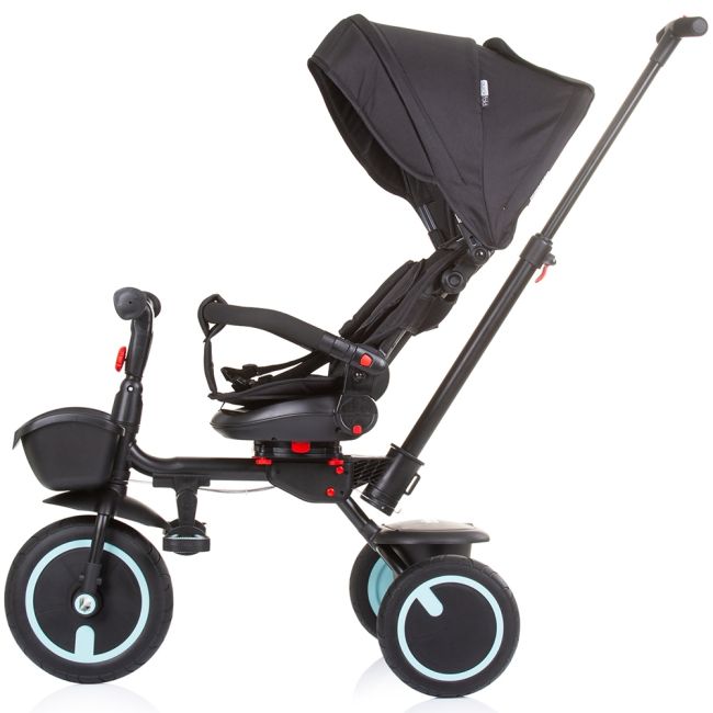 Tricicleta pliabila Chipolino Quick Fold cu sezut reversibil ebony