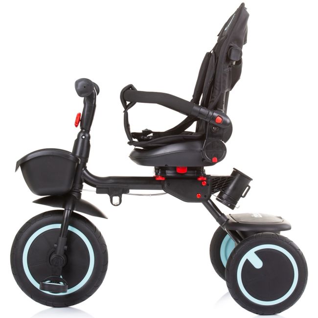 Tricicleta pliabila Chipolino Quick Fold cu sezut reversibil ebony