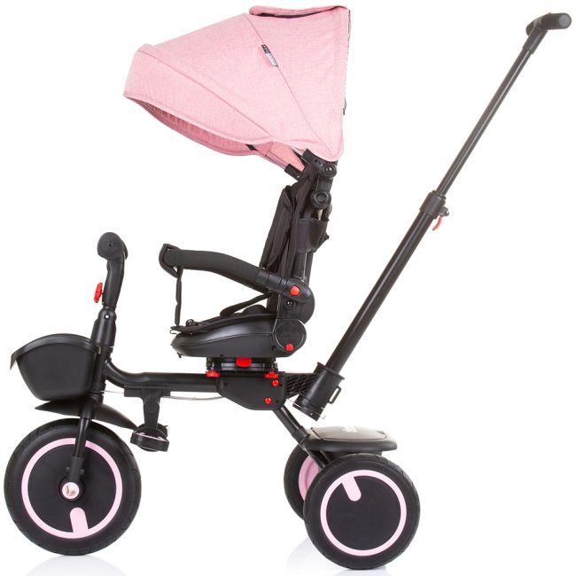 Tricicleta pliabila Chipolino Quick Fold cu sezut reversibil rose water
