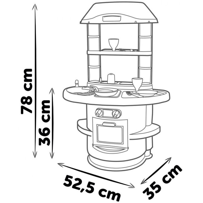 Bucatarie Smoby Nova verde cu accesorii