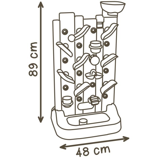 Perete de activitati Smoby 6 in 1 cu accesorii
