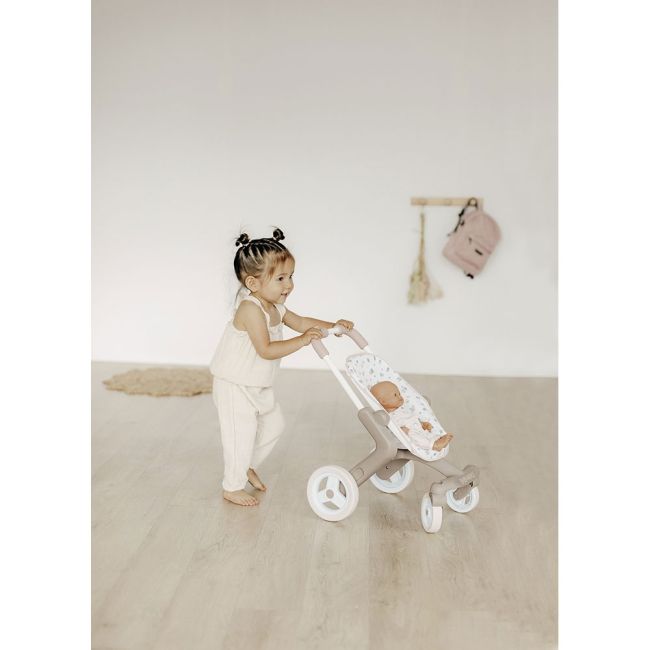 Carucior sport pentru papusi Smoby Baby Nurse Poussette Pop crem