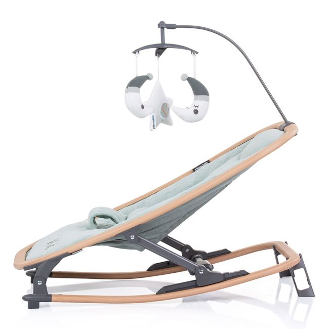 Scaunel balansoar Chipolino Velvet aloe wood