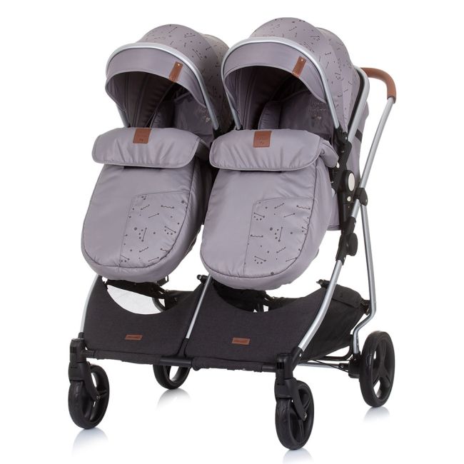 Carucior gemeni Chipolino Duo Smart 2 in 1 graphite