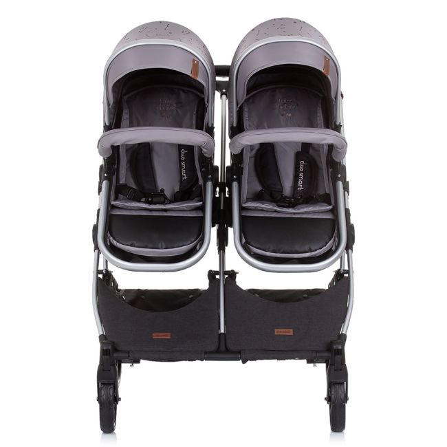 Carucior gemeni Chipolino Duo Smart 2 in 1 graphite