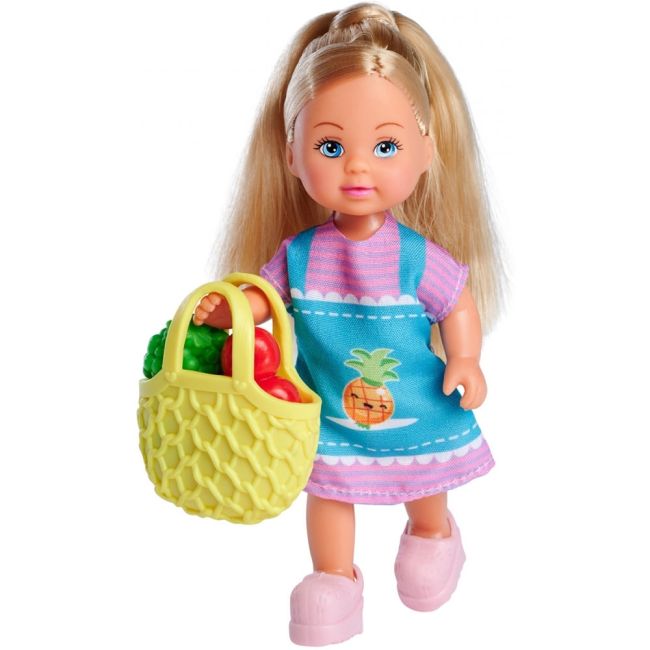 Papusa Simba Evi Love Fruit Stand 12 cm cu accesorii