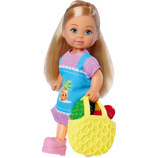 Papusa Simba Evi Love Fruit Stand 12 cm cu accesorii