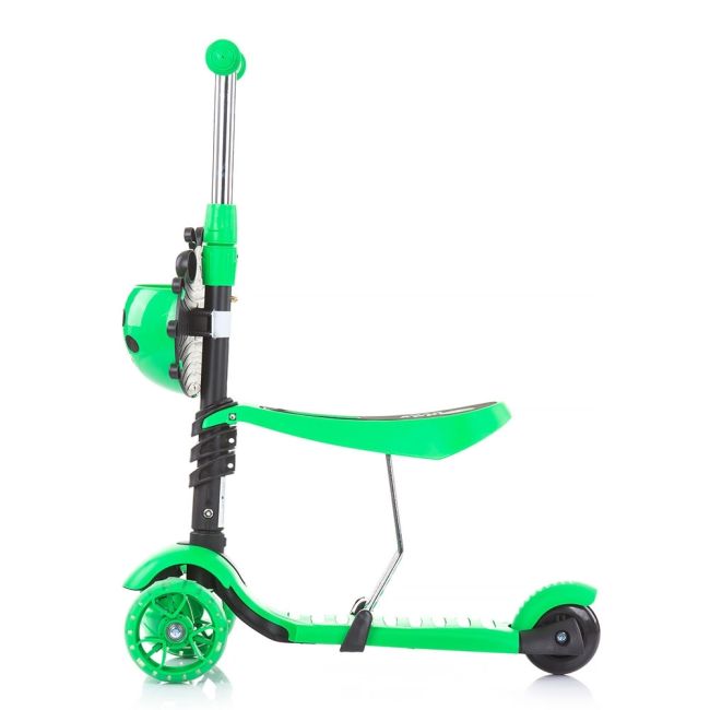Trotineta Chipolino Kiddy Evo 3 in 1 cu maner lime