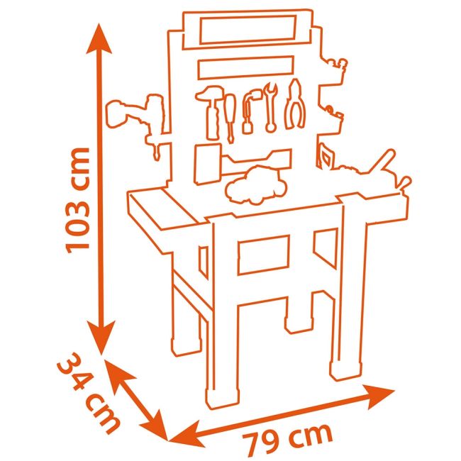 Atelier Smoby Black & Decker Bricolo Center