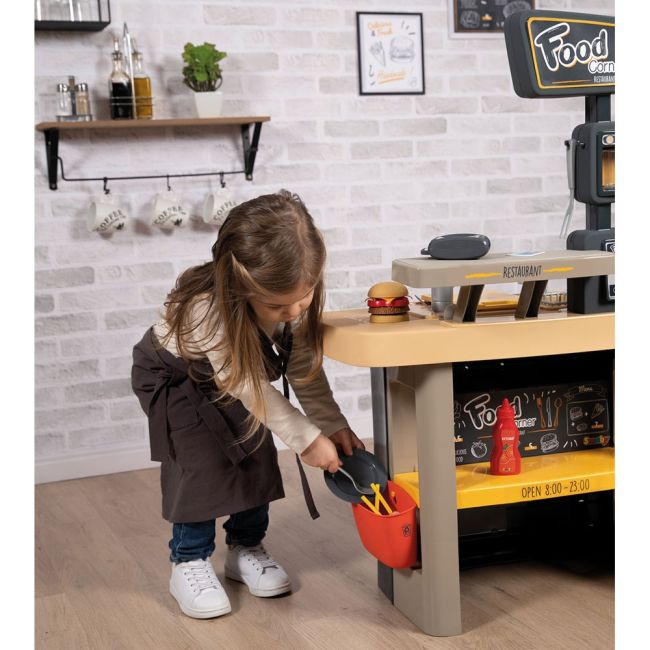 Restaurant pentru copii Smoby Food Corner negru